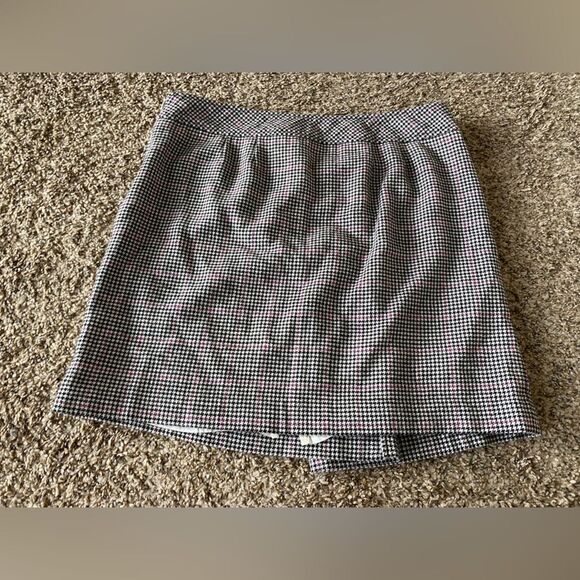 Ann Taylor LOFT HOUNDS tooth Modern Vintage Skirt 14P - Picture 2 of 7